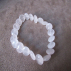 Bracelet en disques de quartz rose