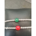 Parure bracelet de Shungite, bracelet et bague d'argent dans un écrin