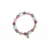 Bracelet énergétique en perles de céramique EM et pierres fines cristaux naturels fait-main - Sérénité