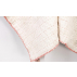 couverture bébé rosée coton brut à surpiqûres faites à la main équitable
