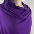 Étole, écharpe violet en cachemire éthique du Népal.
