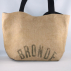 Cabas bohème en toile de jute upcyclée