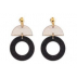 Boucles d'oreilles geometric black 