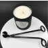Coupe mèches pour bougie / Noir mat / Acier inoxydable