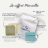 Coffret Merveille : savon, porte-savon et pochette