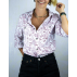 Chemise unisexe Khuna 3/4 Blanc – 100% Coton de Pima