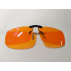 Clip lunettes orange anti lumières bleues écrans  et conduite de nuit