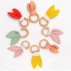 Anneau de Dentition en Coton Bio Fraise