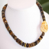 Collier d'ambre cognac pierre jaune