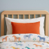 Coussin Rectangle en Coton Bio Fraise