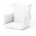 Coussin de Chaise Haute en Coton Bio Blanc