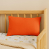 Coussin Rectangle en Coton Bio Fraise