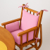 Coussin de Chaise Haute en Coton Bio Rose