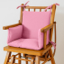 Coussin de Chaise Haute en Coton Bio Rose