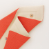 Couverture en Coton Bio Rex Blanc et Fraise