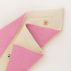 Couverture en Coton Bio Rex Blanc et Rose