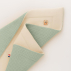 Couverture en Coton Bio Rex Blanc et Vert