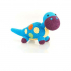 DIPPI le dinosaure bleu - jouet équitable  Pebble avec hochet