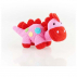 STEGGI le dinosaure rose - jouet équitable  Pebble avec hochet