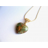 Pendentif orgonite coeur jade new