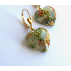 Boucles d'oreilles orgonite coeur jade