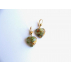 Boucles d'oreilles orgonite coeur jade