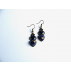 Boucles d'oreilles rétrocoeur lapis lazuli