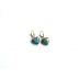 Boucles d'oreilles orgonite coeur turquoise 