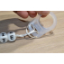 Embout silicone transparent pour attache sucette