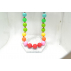 Collier de dentition silicone - Multicolore