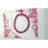 Bracelet pierre naturelle adulte - Œil du Tigre teintée Rose 