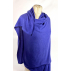 Echarpe bleu indigo en jersey (tricoté) en cachemire naturel et éthique du Népal.
