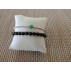Lot d'un Bracelet de Shungite avec un bracelet d'argent au choix
