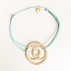 Bracelet Vesica Piscis plaqué or ou argent lien