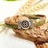 Bracelet artisanal liège "Celtique Kaki"- Bracelet Homme Vegan