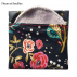 Pochette de transport pour savon et shampoing solide - Modèle Fleurs et feuilles