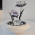 Fontaine d'Intérieur Cristal Line Florea en Verre avec Eclairage Led