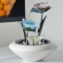 Fontaine d'Intérieur Cristal Line Florea en Verre avec Eclairage Led