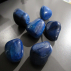 Galet agate bleue