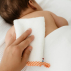 Gant de toilette en Coton Bio Blanc