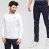 Pack Tee-shirt LONG Le "KILIMANJARO" + Jean ''SERENGETI'' coupe ajustée Indigo Foncé