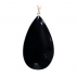 Collier goutte en tourmaline noire