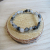 Bracelet en tourmaline à quartz grains