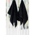  LUIN LIVING - 2 pièces - Serviette main 50×80 cm NOIR
