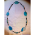 Collier long Agate/Shungite 60cm