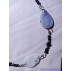 Collier long Agate/Shungite 60cm