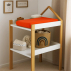 Housse de Matelas à Langer en Coton Bio Fraise