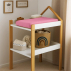 Housse de Matelas à Langer en Coton Bio Rose