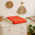 Housse de Matelas à Langer en Coton Bio Fraise