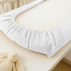 Housse de Matelas à Langer en Coton Bio Blanc